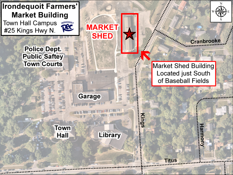 Map showing the layout of the market shed and the surrounding area for market location - Copy - Copy